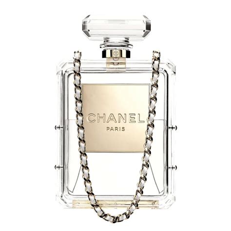 chanel parfum clutch|Chanel 5 bottle clutch.